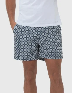 Iris Square Mens Navy Swim Shorts