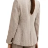 Isla Textured Single Breasted Blazer