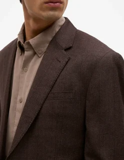 Italian Wool Check Blazer