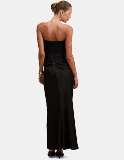 IVY LACE CORSET DRAPED MAXI DRESS