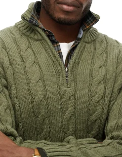 Jacob Cable Knit Half Zip
