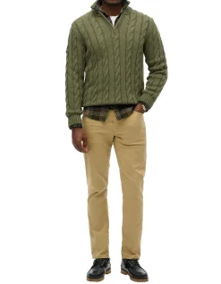 Jacob Cable Knit Half Zip