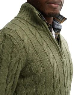 Jacob Cable Knit Half Zip