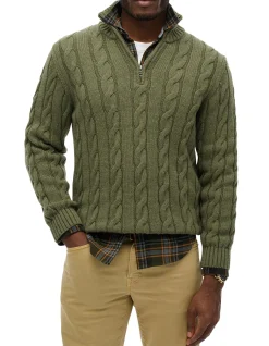 Jacob Cable Knit Half Zip
