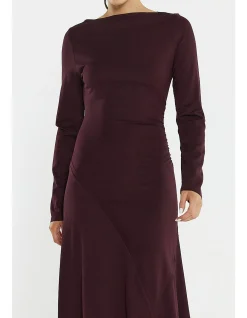 JADE SEAMED JERSEY DRESS