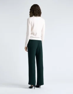 JADE DOUBLE WEAVE BOOT LEG PANT