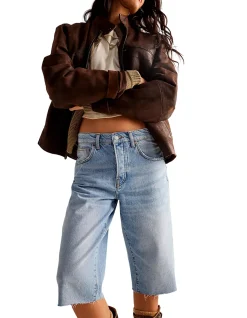 Jam Session Low Rise Rigid Denim Capri Jeans