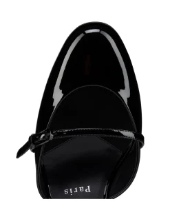 JANE NINA 55MM PATENT LINING BLACK PUMPS