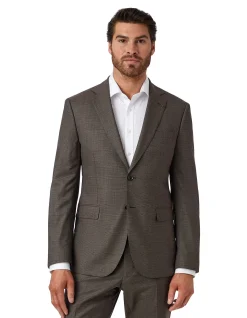 JB CHOC STRETCH NOTCH LAPEL SUIT JACKET