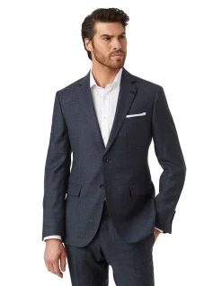 JB TEXTURED NOTCH LAPEL SUIT JACKET