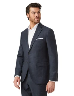JB TEXTURED NOTCH LAPEL SUIT JACKET