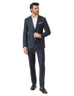 JB TEXTURED NOTCH LAPEL SUIT JACKET