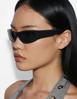 JEN Black wrapped acetate frame