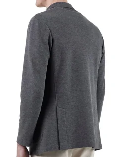 Jersey Casual Jacket Grey Knit