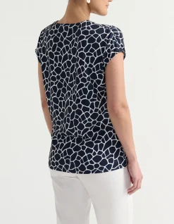 JERSEY GATHERED TOP