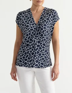JERSEY GATHERED TOP