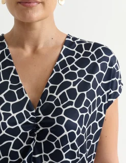 JERSEY GATHERED TOP