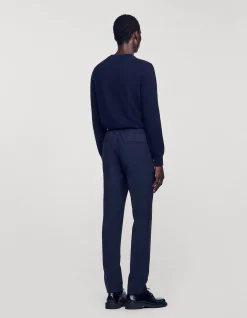 Jersey Straight Leg Technical Trousers