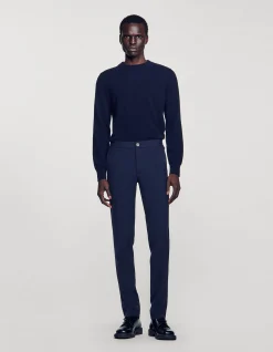 Jersey Straight Leg Technical Trousers