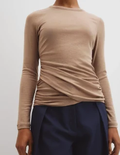 Jersey Wrap Top