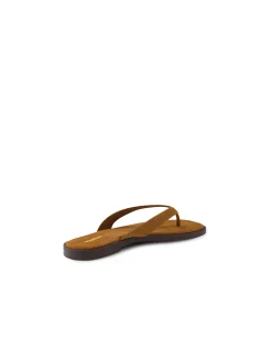 JULIENA Suede Strap Thong Sandals