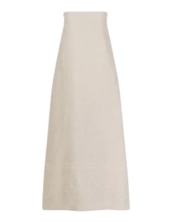 Kari Linen Strapless Dress