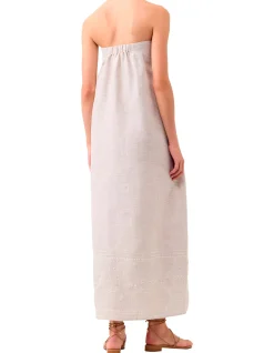 Kari Linen Strapless Dress