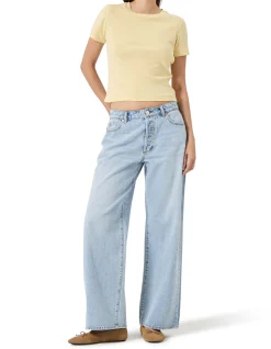 Kate Baggy Mid Rise Wide Leg Jeans