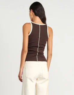 Kate Contrast Scoop Tank