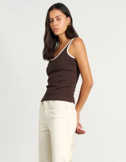 Kate Contrast Scoop Tank