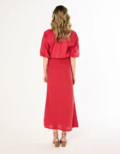 Katie Linen Bias Cut Skirt