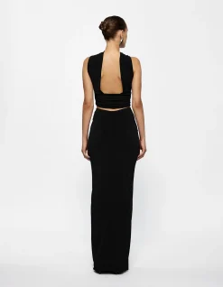 Kayson Stretch Crepe Maxi Skirt
