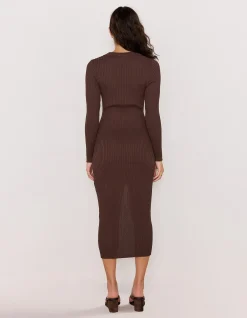 KEANI KNIT MIDI DRESS