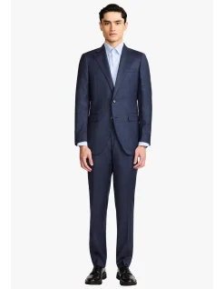 KENNEDY SUIT - BLUE TONAL MULTICHECK IN PURE WOOL, SUPER 110