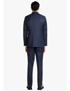 KENNEDY SUIT - BLUE TONAL MULTICHECK IN PURE WOOL, SUPER 110
