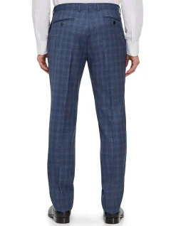 Key Line Blue Check Wool Two Piece Suit