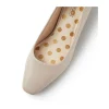 Khloes Oatmilk Leather Heels