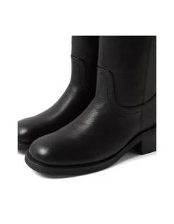 KIERSTYN Mid Heel Leather Knee Boots