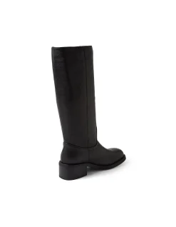 KIERSTYN Mid Heel Leather Knee Boots