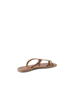 Kisha Strappy Tan Leather Sandals