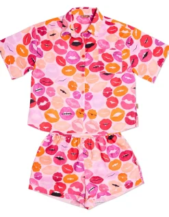 Kiss Me Short Sleeve Shirt & Short Pyjama Set
