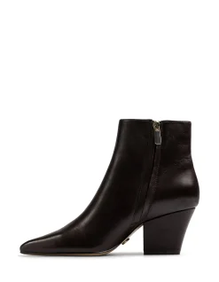 Kloe Dark Brown Leather Ankle Boot