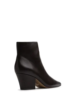 Kloe Dark Brown Leather Ankle Boot