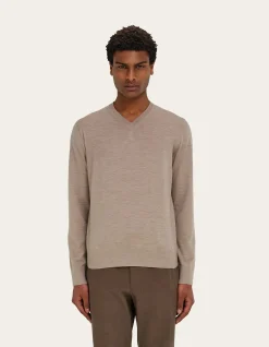 KNITTED V-NECK SWEATER