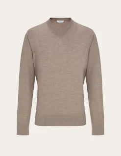 KNITTED V-NECK SWEATER