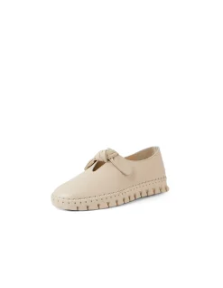 Kobas Bow Detail Leather Flats