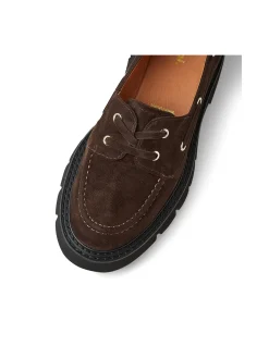 Kutee Chunky Sole Suede Boat Shoes