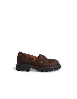 Kutee Chunky Sole Suede Boat Shoes