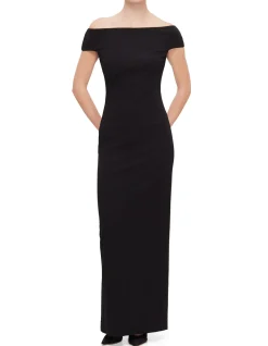 KYRA HIGH NECK SS MAXI DRESS