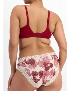 LACETAILS VISCOSE BAMBOO PRINT BIKINI BRIEF